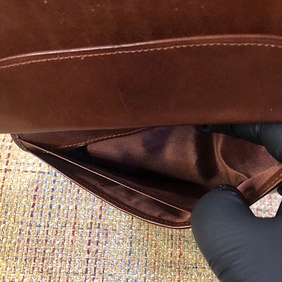 RALPH LAUREN Brown Green Tartan Plaid Multi Billfold Coin Long Bifold Wallet - Picture 12 of 17